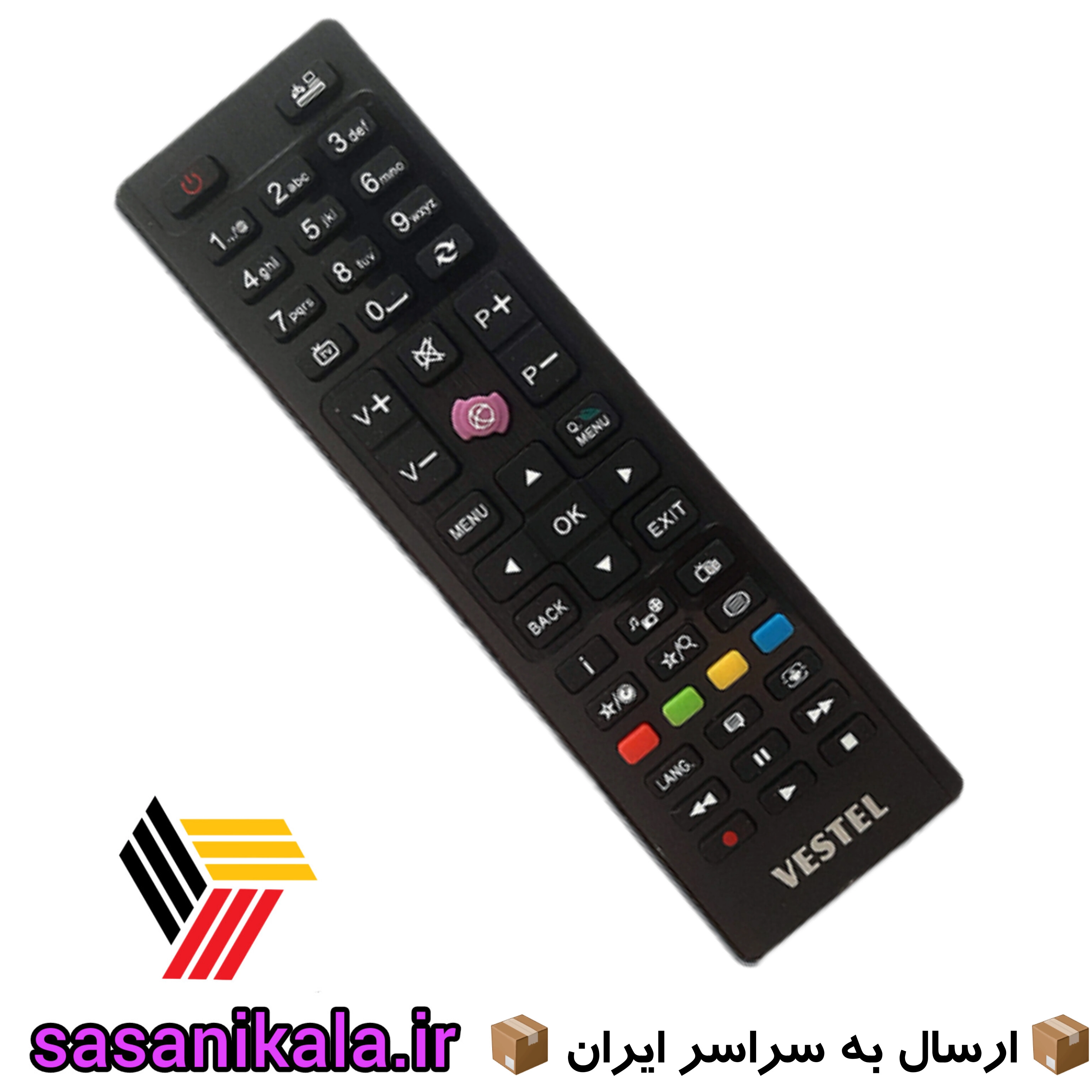 کنترل تلویزیون وستل دکمه بنفش