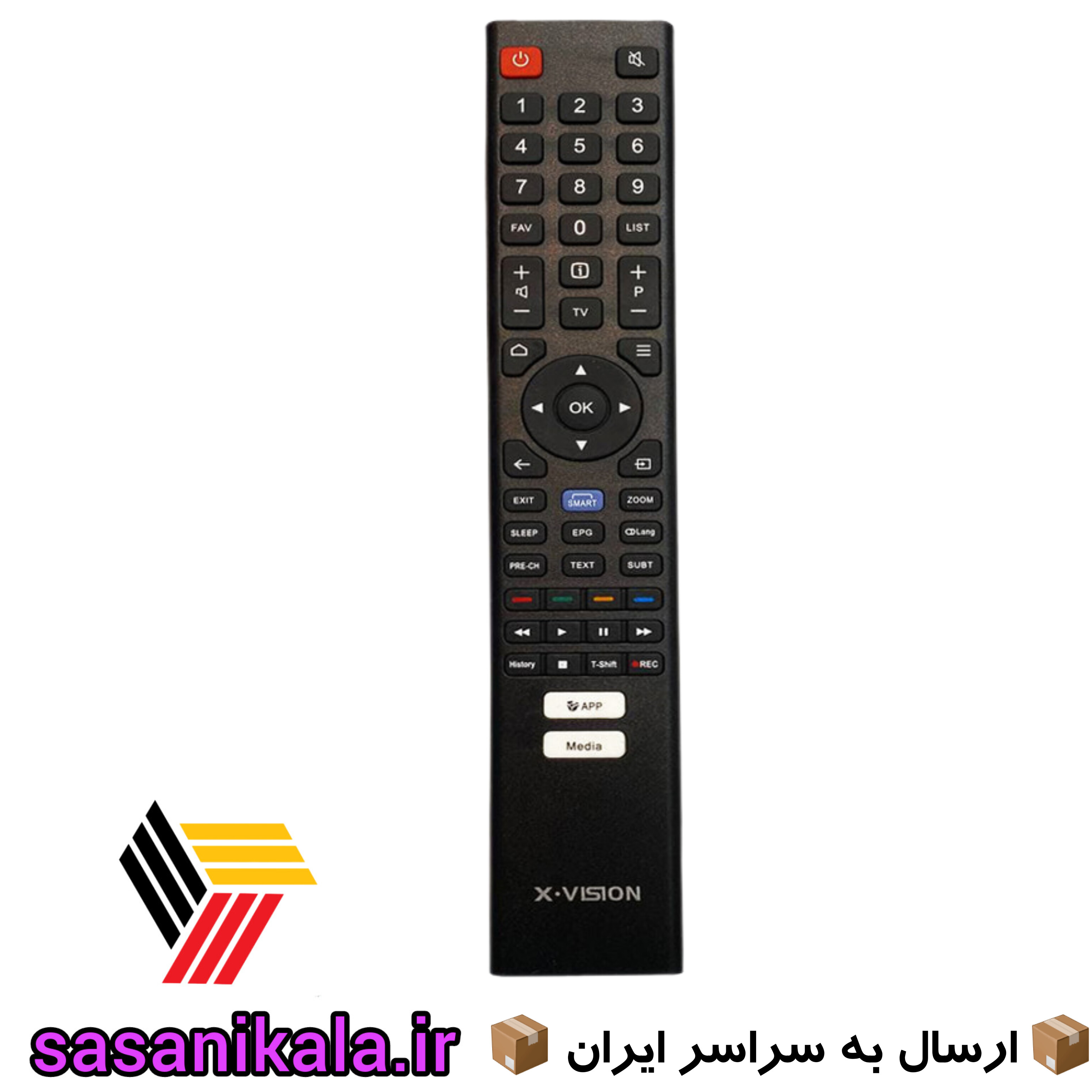 فروش ریموت کنترل تلوزیون ایکس ویژن مدل TX725 اینترنت دار اورجینال اصلی