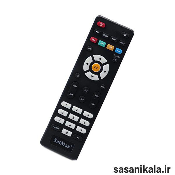 خرید آنلاین ریموت کنترل گیرنده ست مکس SatMax کوتاه وسط نارنجی کیفیت مرغوب