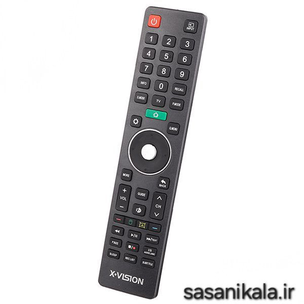 ریموت کنترل تلویزیون برند ایکس ویژن X-VISION دارای دکمه هوم سبز رنگ جدید (اورجینال شرکتی)
