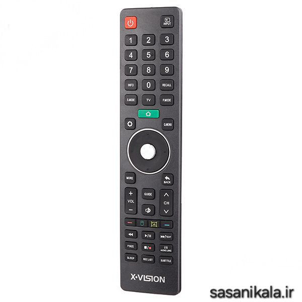 ریموت کنترل تلویزیون برند ایکس ویژن X-VISION دارای دکمه هوم سبز رنگ جدید (اورجینال شرکتی)